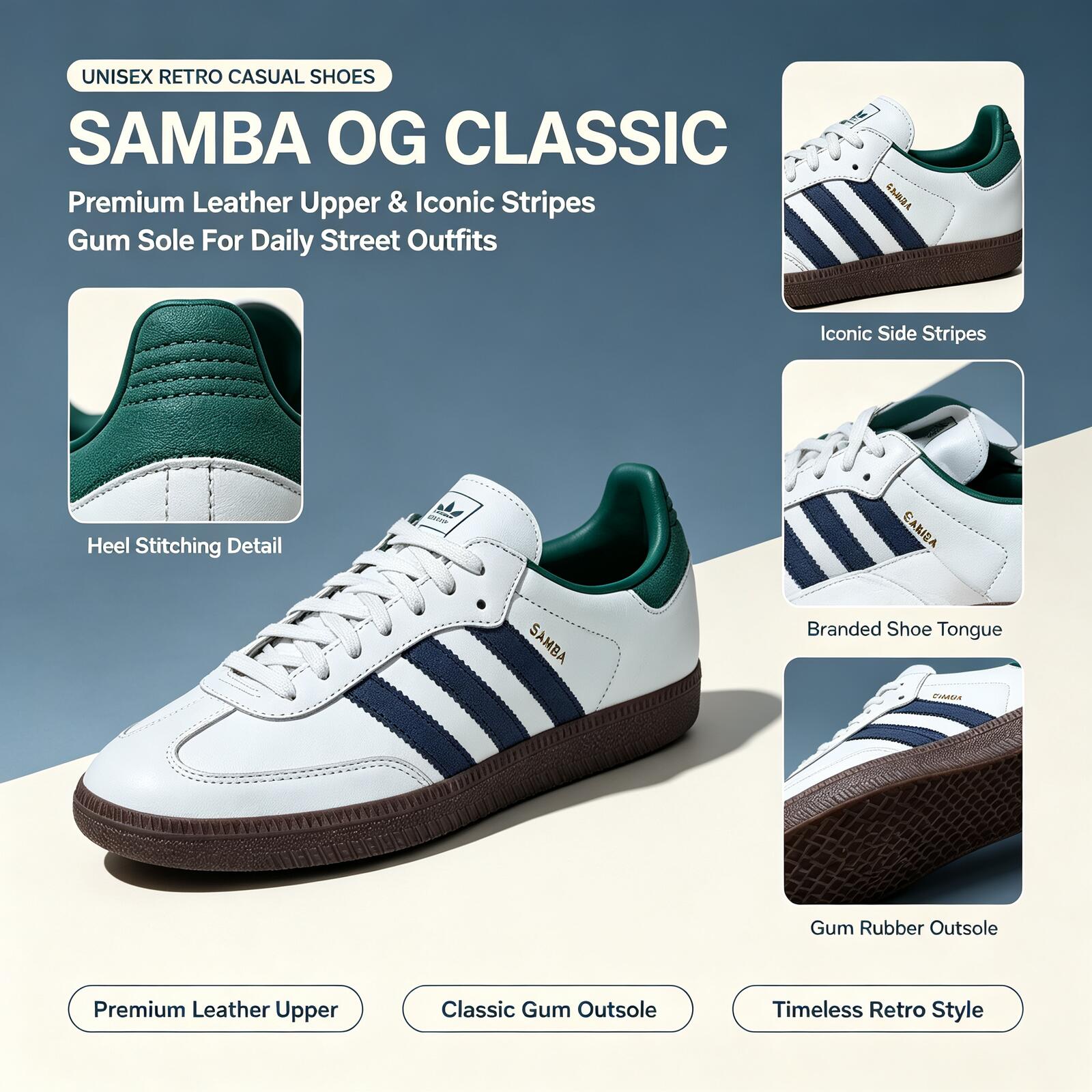 Adidas Shoes Samba - Oficjalne oryginalne buty Adidas SAMBA OG