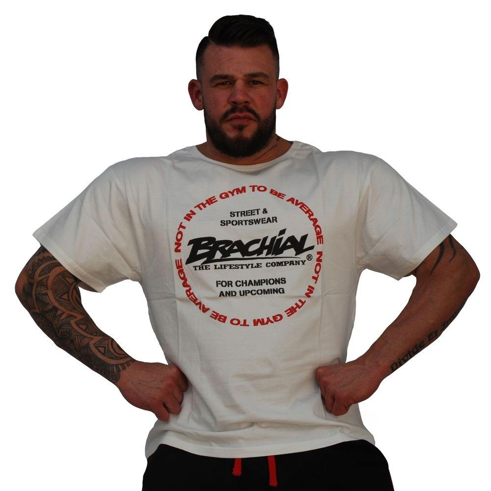 Streetwear Gym Brand - Biała koszulka z grafiką w stylu