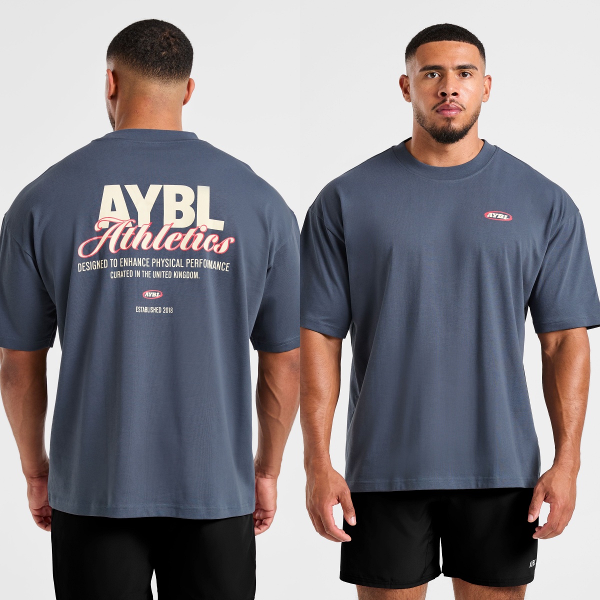 Streetwear Gym Brand - Klasyczna koszulka sportowa z grafiką, oversize,