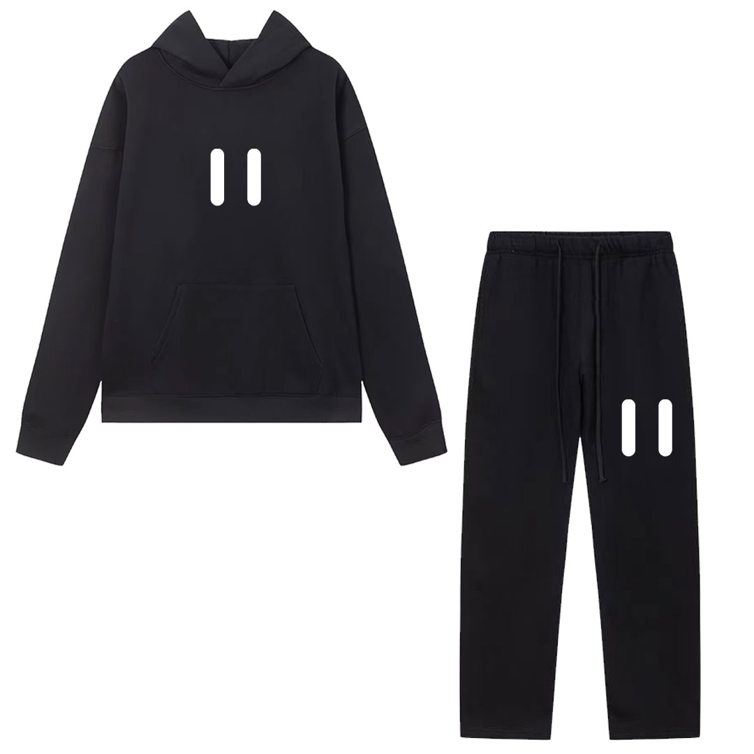 Streetwear Outdoor Brand - Klasyczny zestaw bluzy z kapturem i