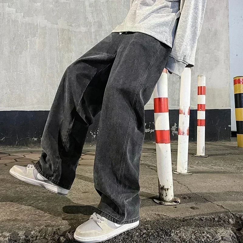 Streetwear Brand Marketing - Nowe luźne jeansy streetwearowe męskie w