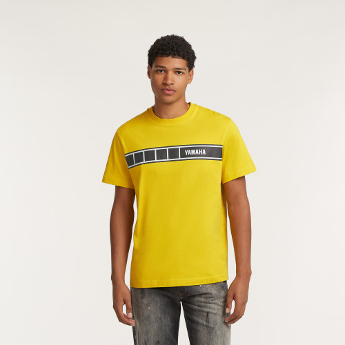 Yellow Streetwear Brand - Żółta Koszulka Retro YAMAHA Motocyklowa Marka