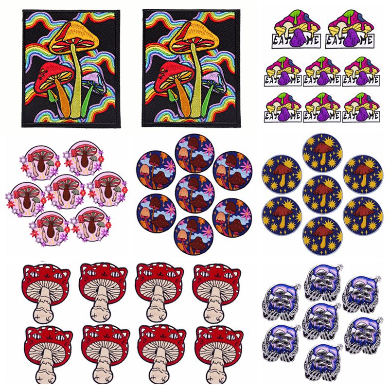 Streetwear Brand Stickers - 10 sztuk/partii hurtownie Cartoon Mushroom haftowana
