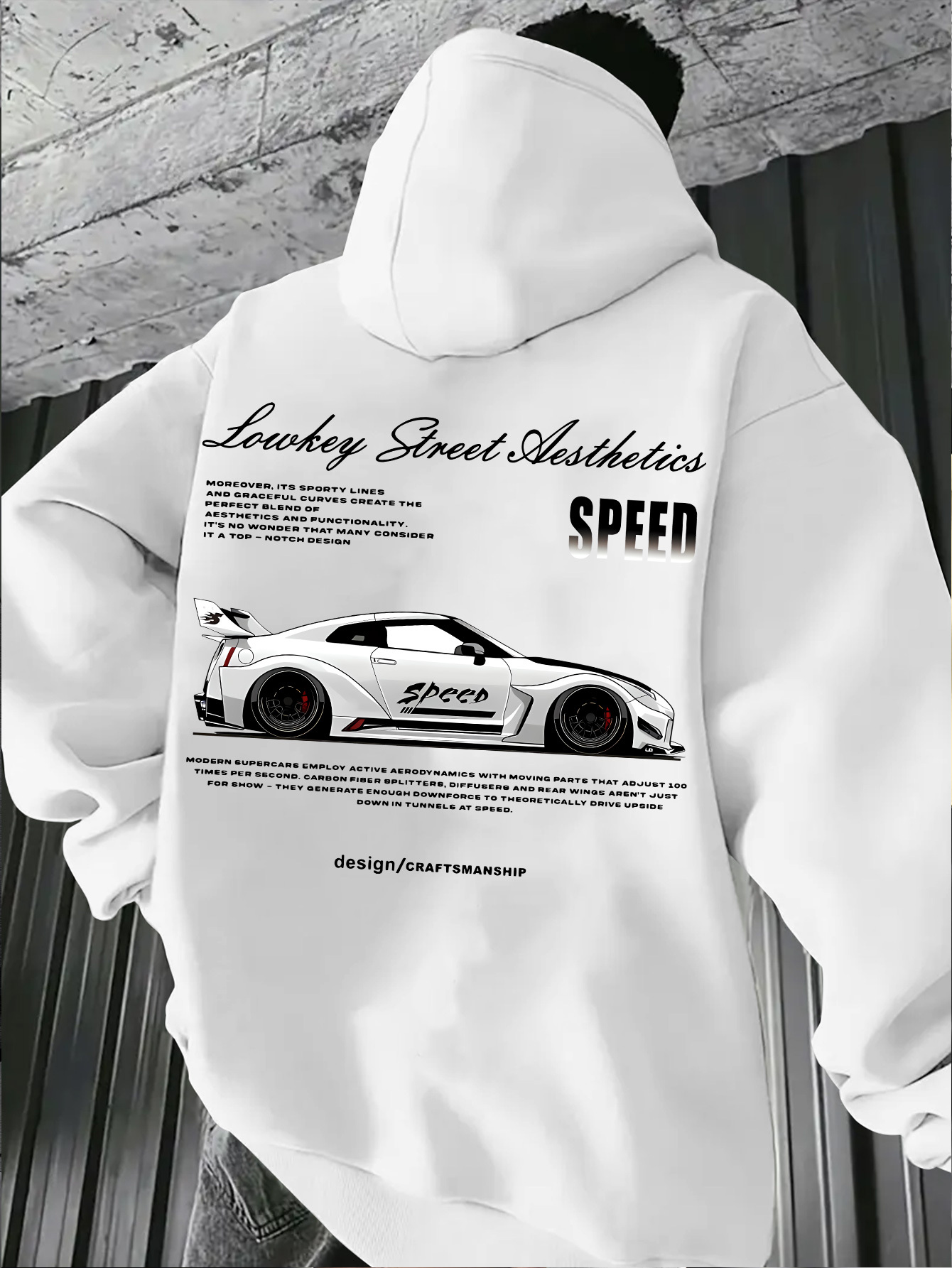 Fear Of God Essential - Męska bluza z kapturem z grafiką