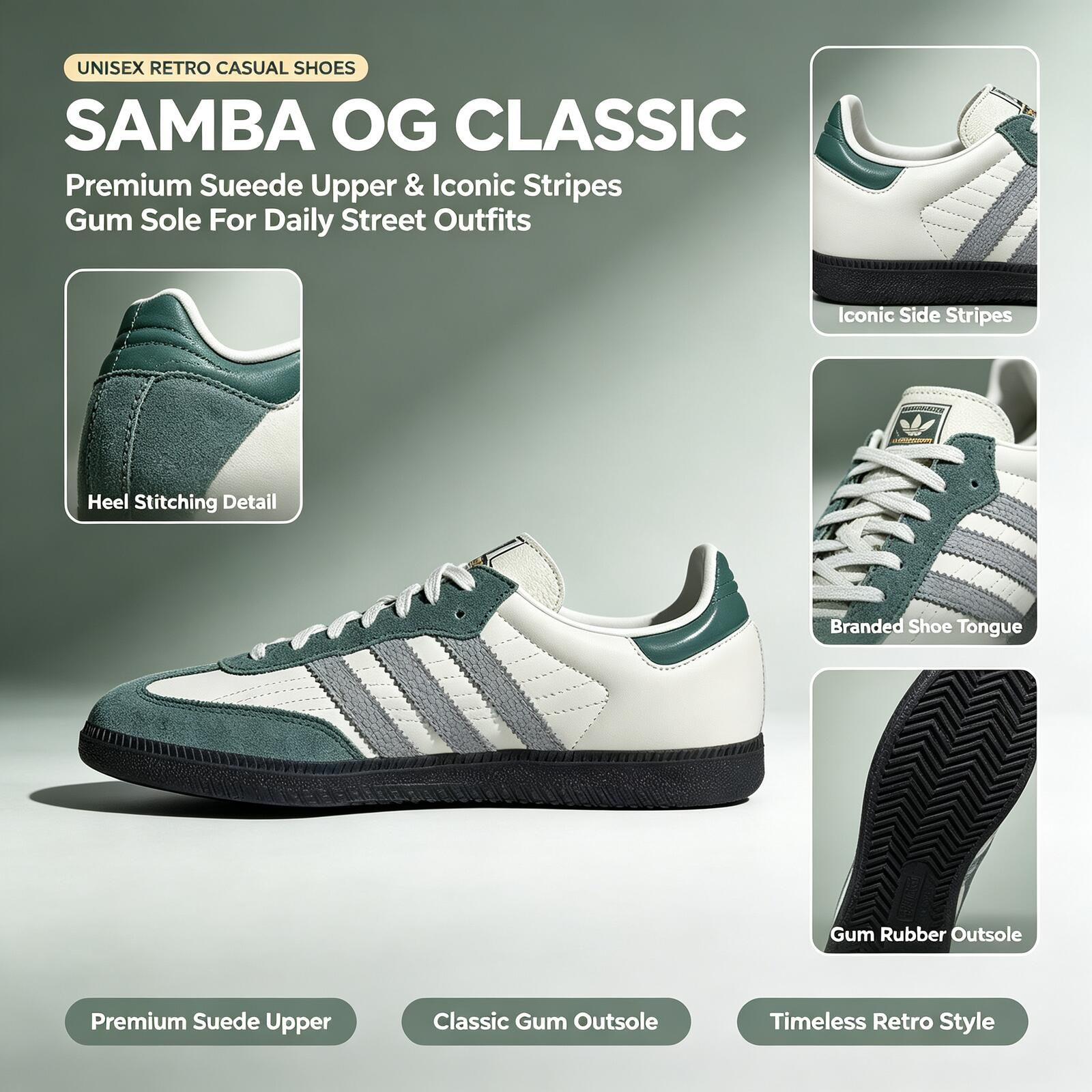 Adidas Shoes Samba - Oficjalne oryginalne sneakersy Adidas Samba JP9222