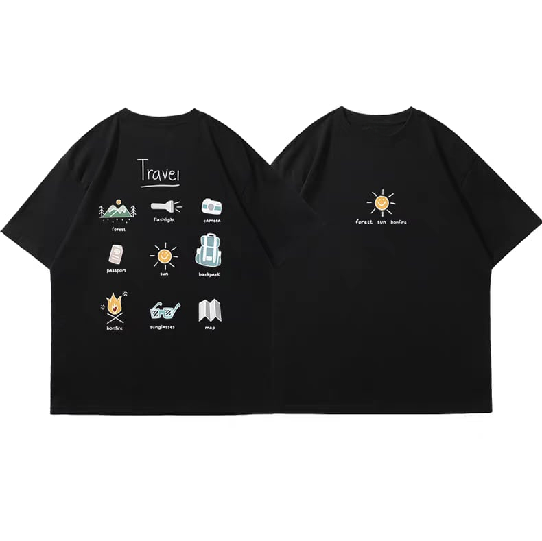 Czarna koszulka podróżna outdo – Streetwear Outdoor Brand recenzja i cena
