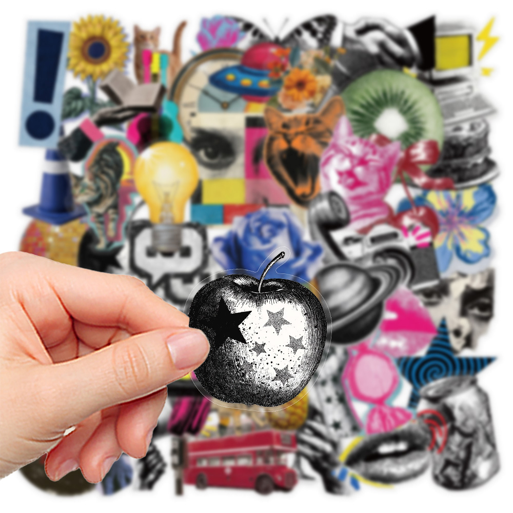 10/30/50 szt. Przezroczyste Na – Streetwear Brand Stickers recenzja i cena