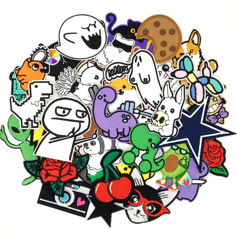 10/15 sztuk naszywki Amine duż – Streetwear Brand Stickers recenzja i cena