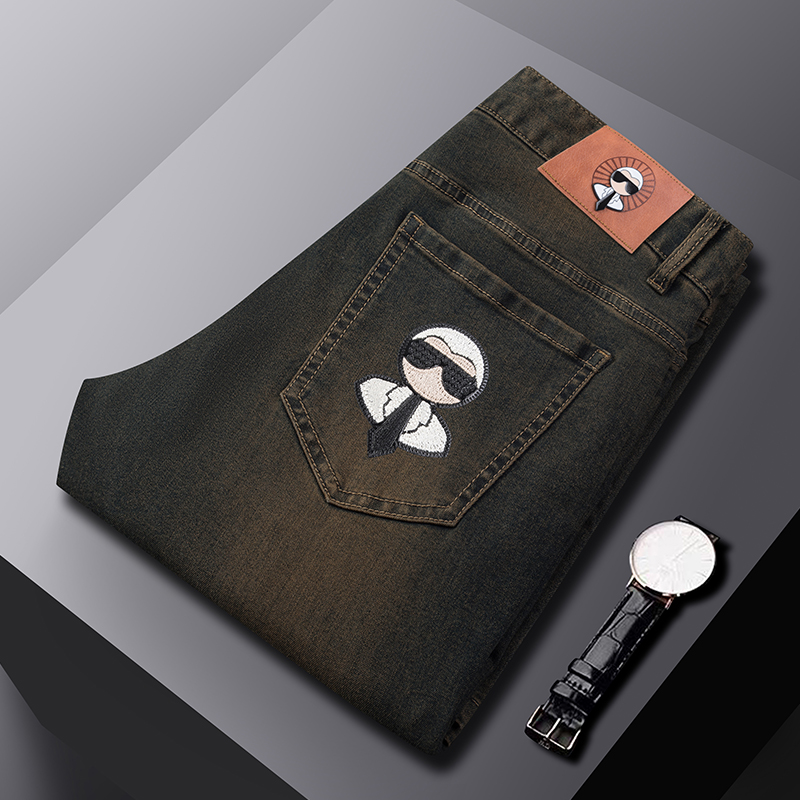 Męskie jeansy stretch, proste  – Streetwear Brand Marketing recenzja i cena