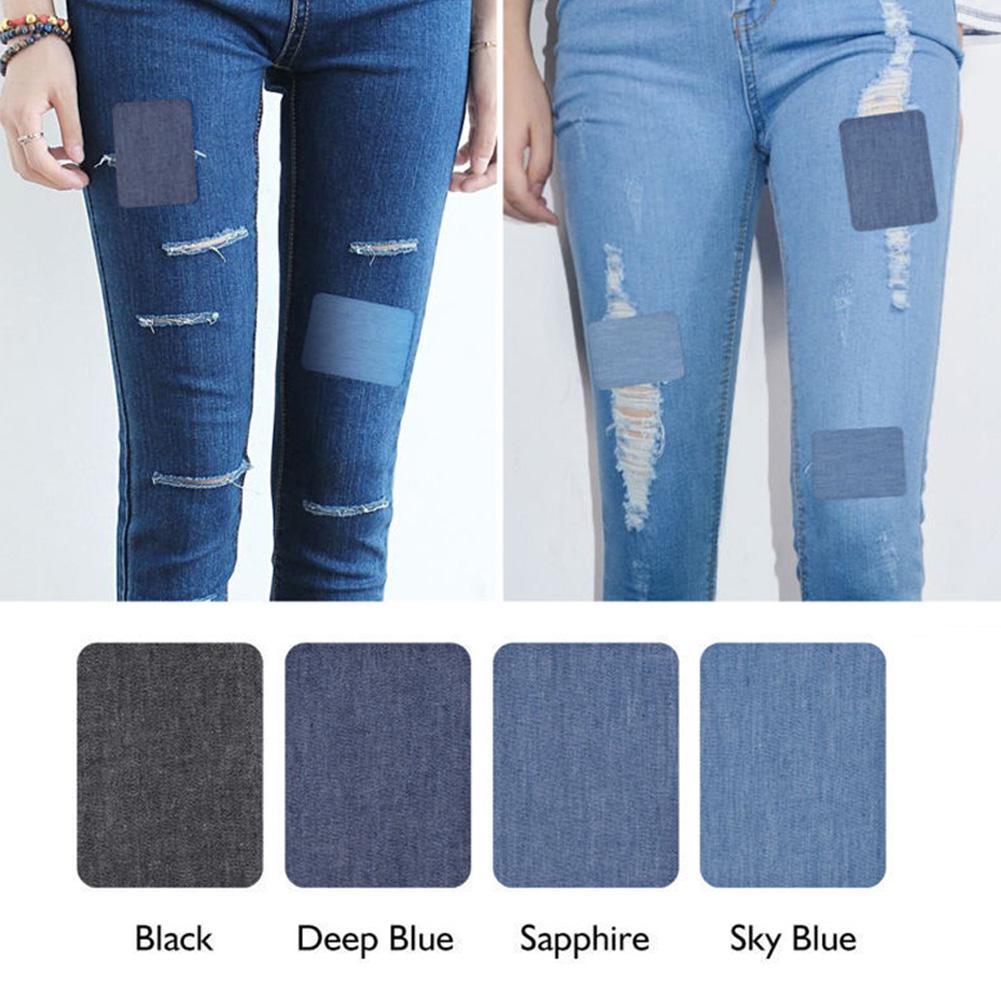 20Pcs Denim Cut Piece Iron On  – Streetwear Brand Stickers recenzja i cena