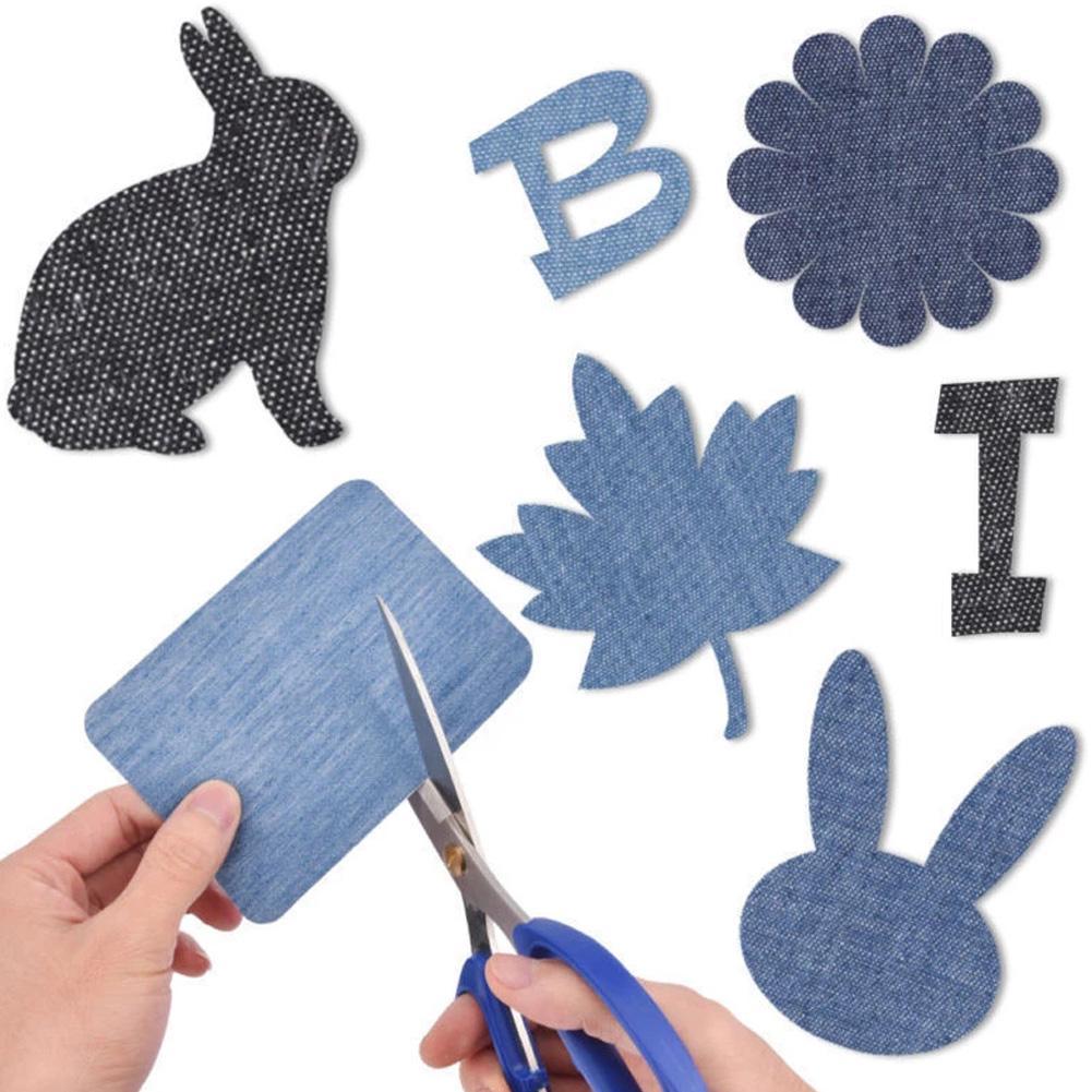 20Pcs Denim Cut Piece Iron On  – Streetwear Brand Stickers recenzja i cena